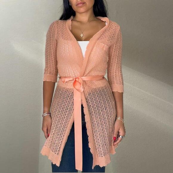 Victoria's Secret Sweaters - Vintage Y2K Victoria Secret Knit Wrap Cardigan